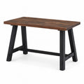 Bureau rectangulaire en bois et métal 120x60x75 cm